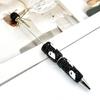 Rhinestone Writing Pen Beadable Pen, Glitter Plastic Beaded Halloween Pumpkin Ghost Skull Decorative Gel Ink for DIY Craft Making, School Office