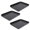 Interlocking Shoe Rack 3 Pack Plastic Boot Rack Dirt Tray with 1.2 Inch Raised   for Dirt Catcher In   Entryway