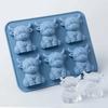 Silicone 3D Highland Cow Ice Cube Tray Easy To Demold Highland Cattle Casting Moulds for Handmade Wax Soap Craft Home Decor