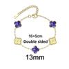 13MM Titanium Steel Four-leaf Clover Bracelet Small Fresh Fashion Petals 18K Does Not Lose Color Ladies Bracelet