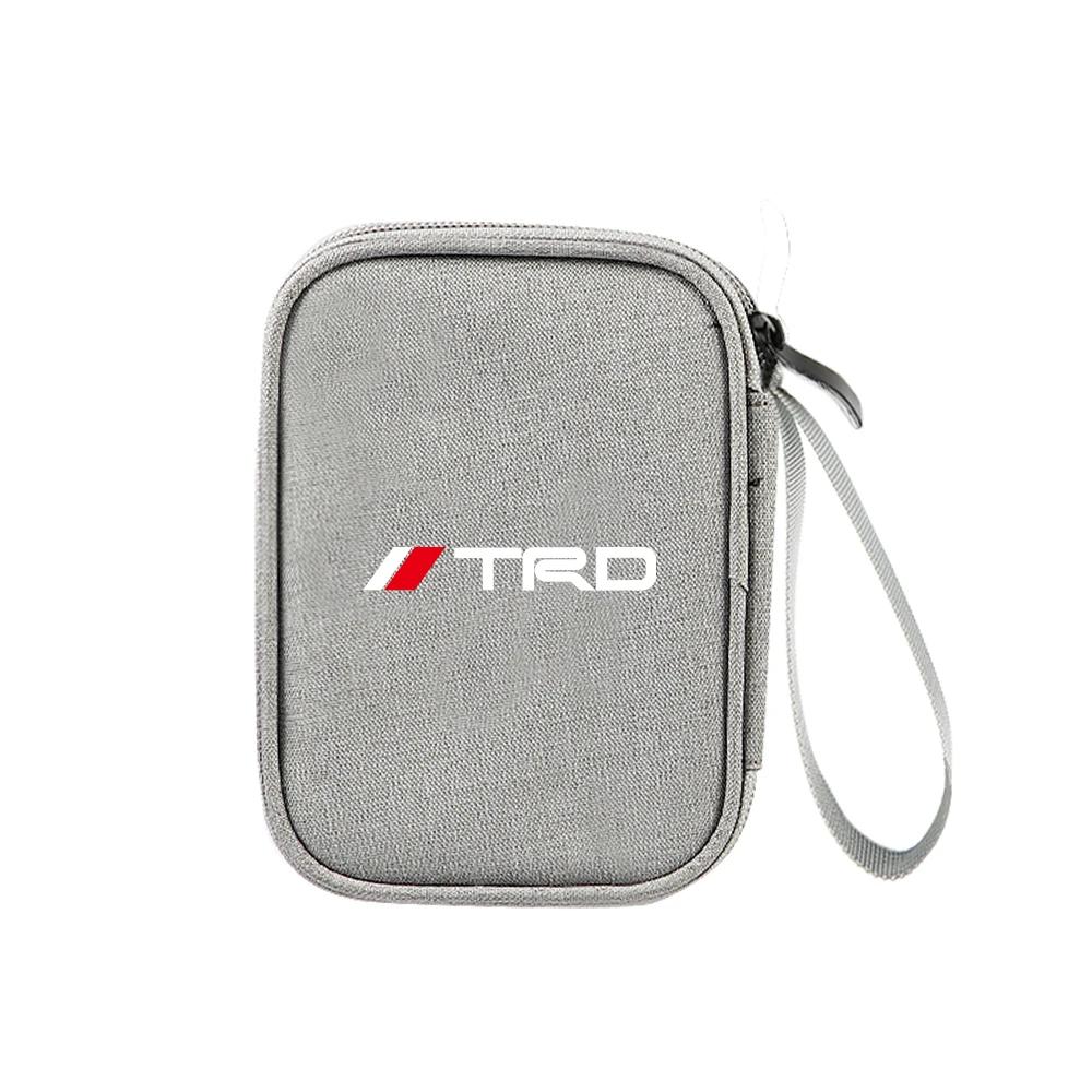 Auto Schlüssel Handy Datenleitung Aufbewahrungstasche Multifunktion Auto Styling für Toyota Corolla Camry RAV4 Yaris C-HR Avensis Auris Hilux TRD