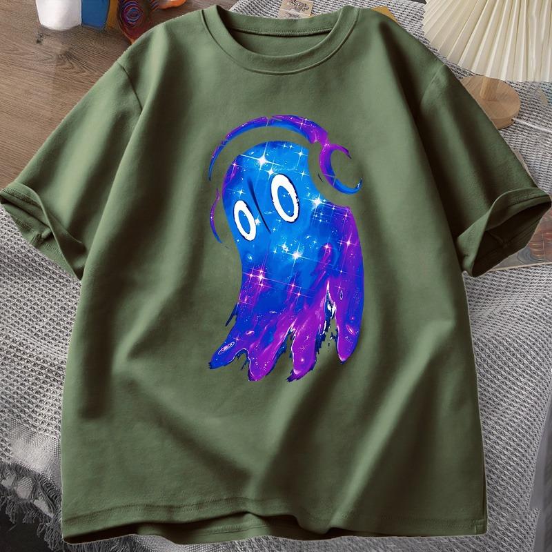 Undertale Napstablook Music Ghost T Shirt Casual Cotton Short Sleeve Unisex Sclothes O Neck Top Summer Graphic T Shirts Oversized
