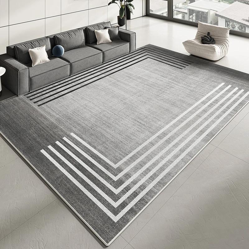 VIKAMA Modern Minimalist Living Room Carpet, Sofa Coffee Table Easy-to-Care Floor Mat, Bedroom Cloakroom Carpet, Home Decoration