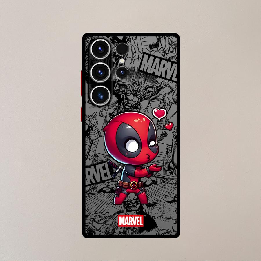 Marvel Deadpool Wolverine Love Case for Samsung Galaxy S26 S21 S20 S23 FE S25 Ultra Note 20 10+ S22 S24 Plus Funda Phone Cover