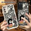 Phone Case: 2D Flat Samsung Galaxy A34 A35 M05 M06 S20 S22 S21 FE Plus 5G Protective Case, Penguin, Christmas and Halloween Gift