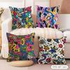 Cute Graffiti Cushion Cover Pillowcase Ultra Soft Skin Friendly Fabric Cloud Like Comfort & Concealed Zipper