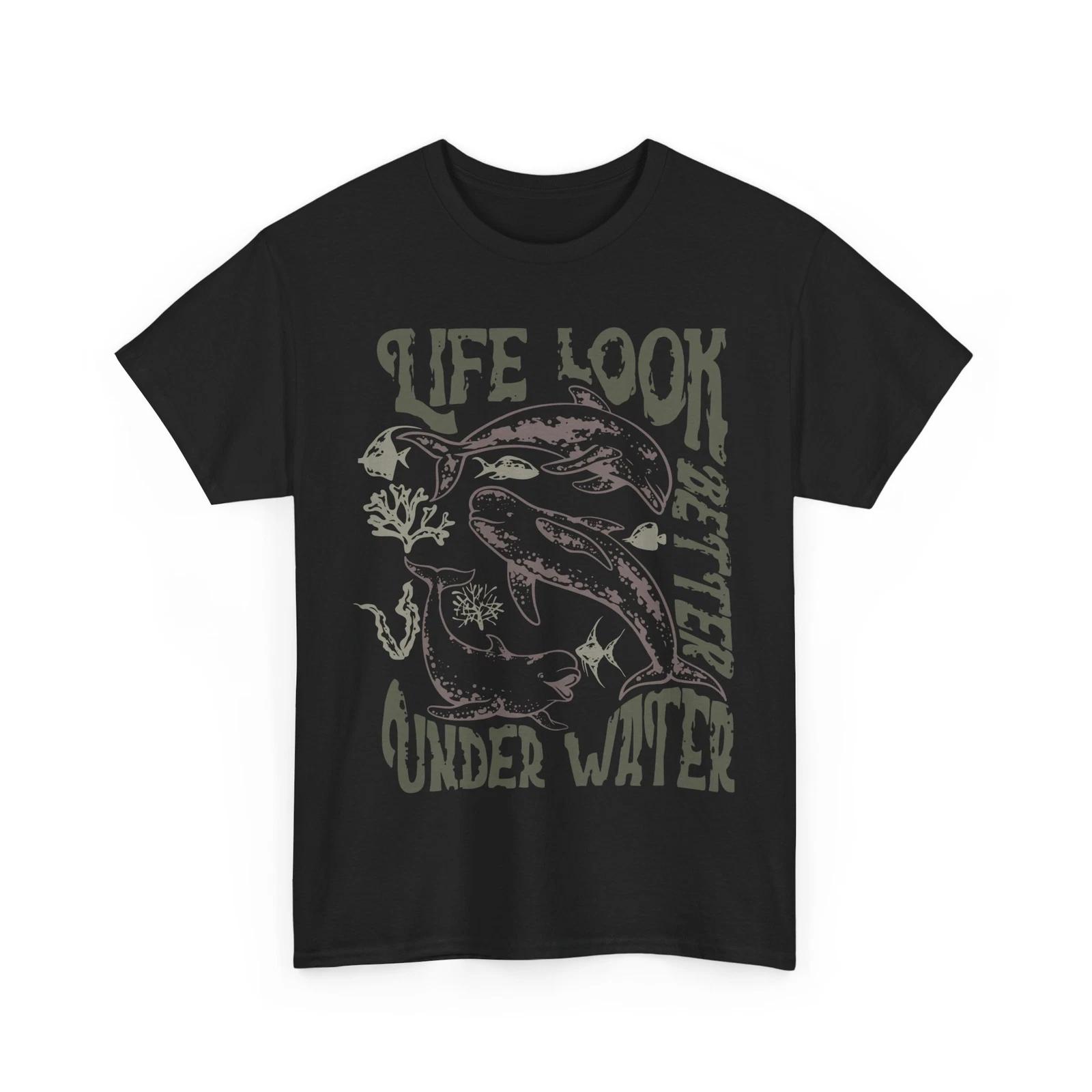 

Beach Vibes T-Shirt | Summer Ocean Waves Tee | Life Look Better Shirt 3XL