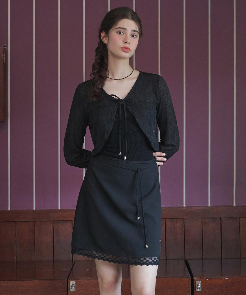 Micene Delilah Lace Mini Skirt