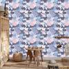 Rabbits wallpaper in various colors for living room and bedroom 50x1000