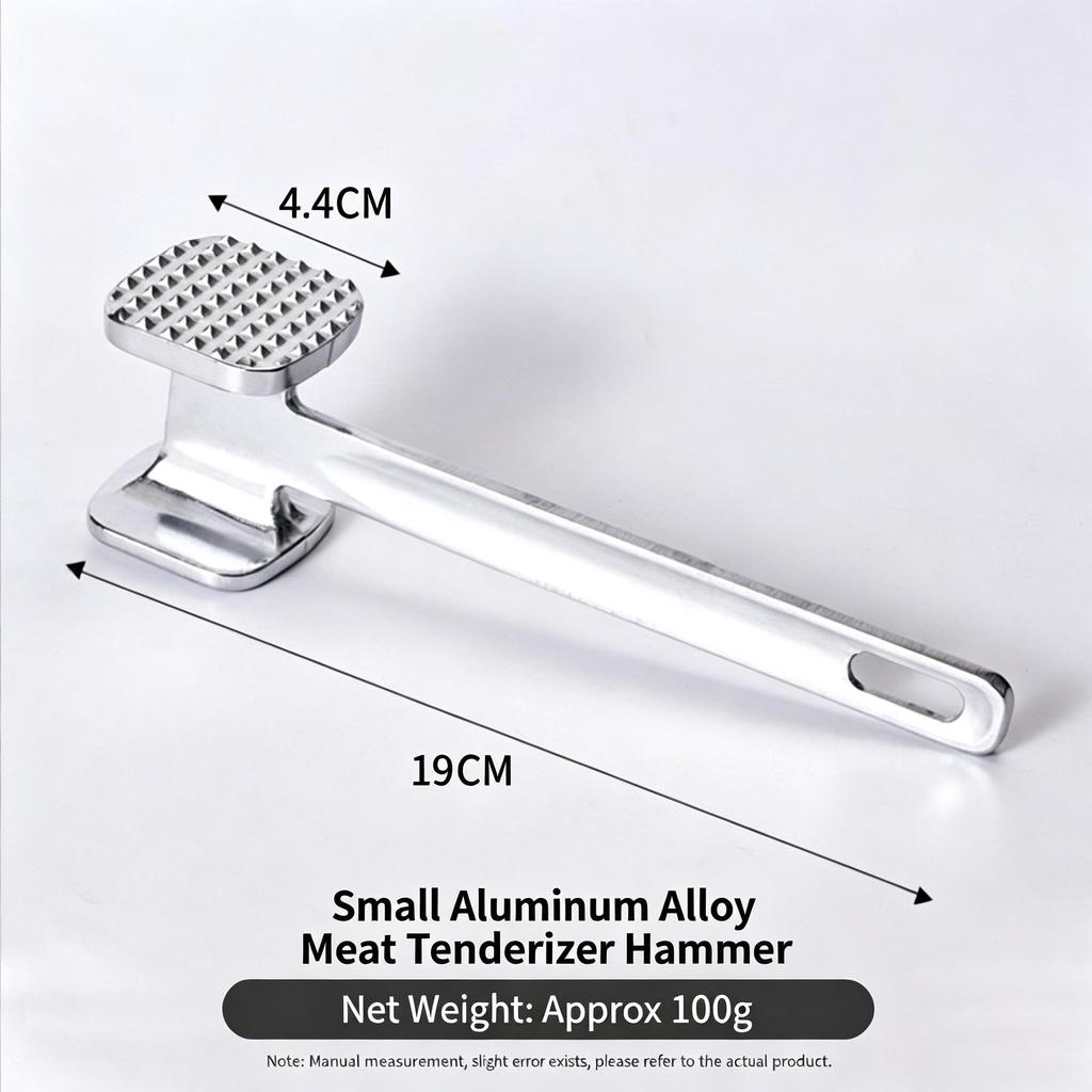 Aluminum Meat Tenderizer Hammer, Dual Sided Steak Hammer, Kitchen Meat Mallet for Tenderizing Beef Pork Chicken, 4 Sizes Available