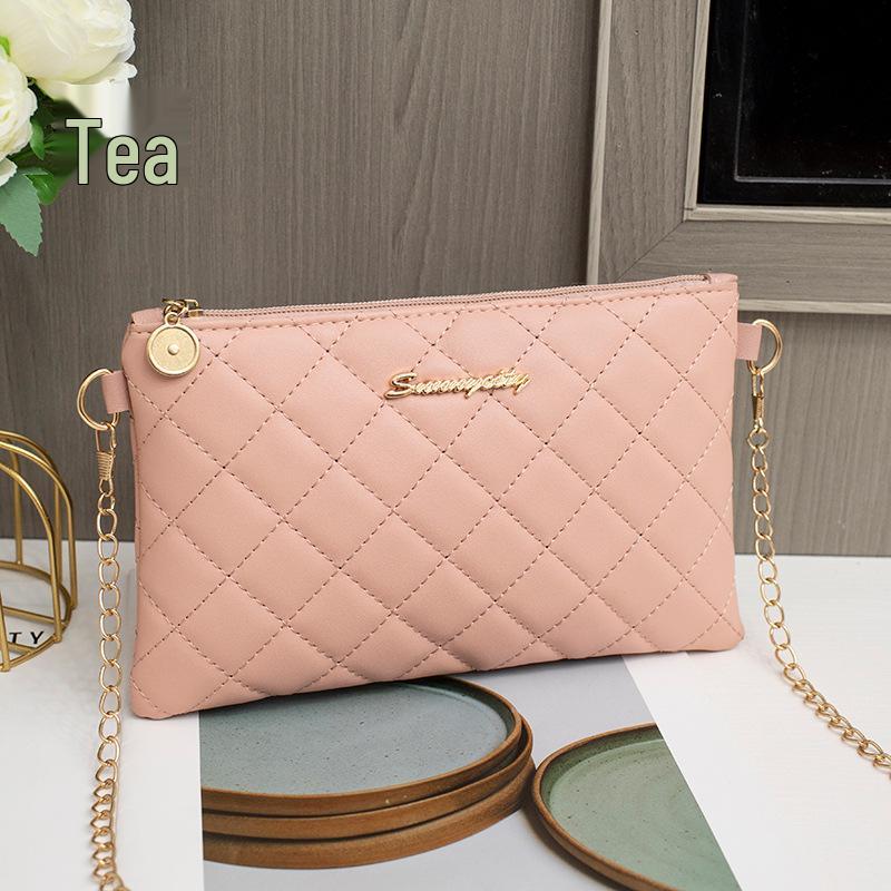 2024 Casualowa Klasyczna Torba na Ramię i Kosmetyczka ze Wzorem Diamentowym