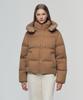 DUVETICA Torissa Suede (Dark Beige) (Women'S Down Jumper)