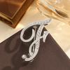 Spilla di Diamanti con 26 Lettere Inglesi Spilla Corsage in Metallo con Strass da Donna per Abbigliamento Zaino Sciarpa e Accessori Spille