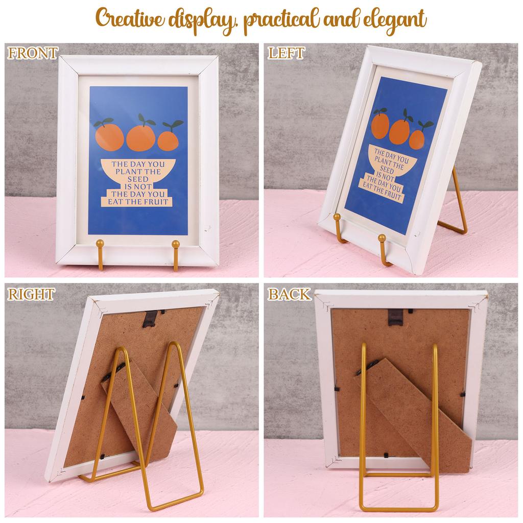 12 Pack 6 Inch Plate Stands For Display Iron Plate Holders Easel Display Stand Metal Wire Frame Holder For Decorative Plate Dish