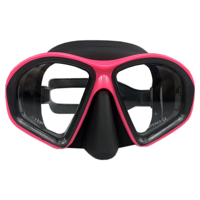 Adult Diving Mask with Tempered Glass and Silicone Seal