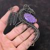 Purpurite Pendant Copper Wire Wrapped Pendant Dragon Pendant Gemstone Pendant Handmade Copper Wire Jewelry Anniversary Gift Elegant Pendant