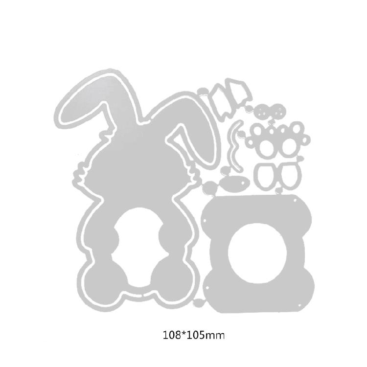 Easter Eggs Bunny Metal Cutting Dies Stencil Template Mold Art Craft Decoration