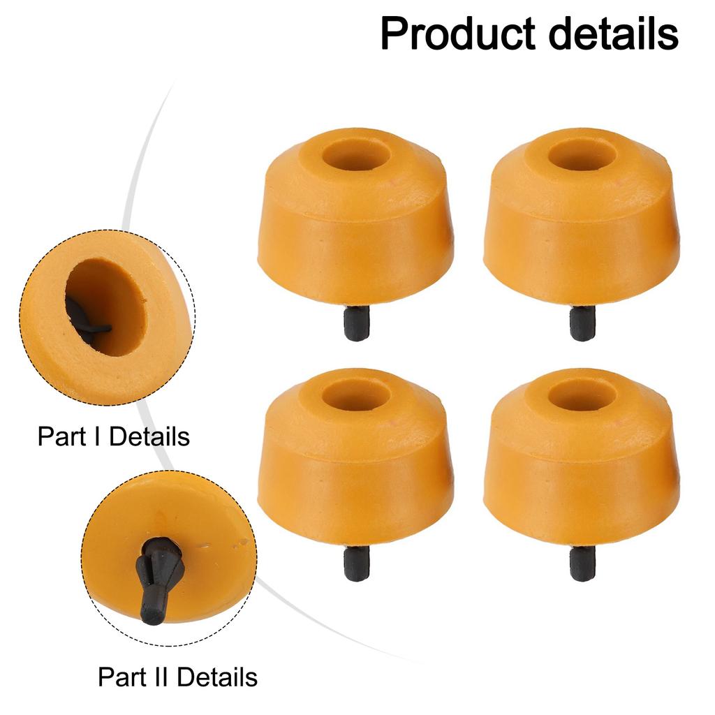 4pcs/set Rear Bump Stop Parts Kit For Leaf Spring Rubber Buffer 2K0511155A For Caddy For Mk3 For Mk4 Automotive Accessories