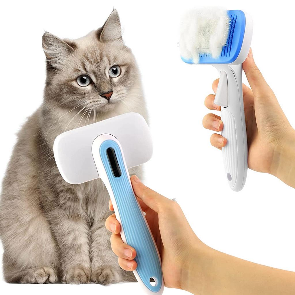 1 Piece Hair Remover Dog Brush Cat Brush Pet Brush Clean Pet Hair From The Brush With One Button