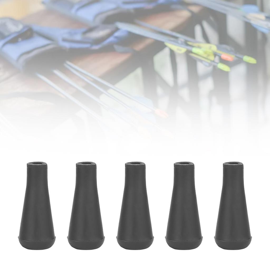 10PCS Rubber Arrowhead Archery Replacement Broadhead for Sports Shooting PracticeBlack 8mm