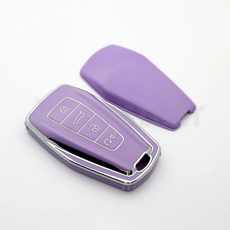 For Geely Coolray Atlas Boyue NL3 Emgrand X7 EX7 SUV GT GC9 Borui TPU Car Key Case Cover Shell Fob Holder Accessories