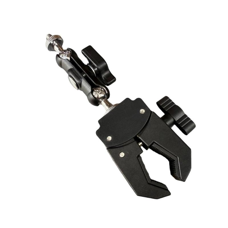 Adjustable Phone Clamp Holder Durability Construction Lightweight For Vlogging Live Streaming