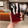 Elegant Minimal Black Red High Heels Stiletto Bare Foot Red Nail Art Film Aesthetic Protective Shockproof Bumper Case For iPhone 14 15 16 Pro Max Plus