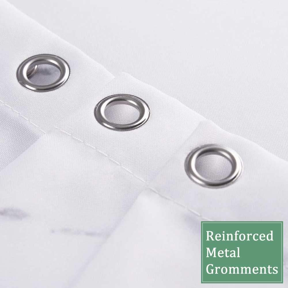 JAWO Inspirational Quote Shower Curtain, Vintage Christian Bible Verse Scripture Quotes Bathroom Shower Curtain Sets, Fabric Shower Curtain Hooks