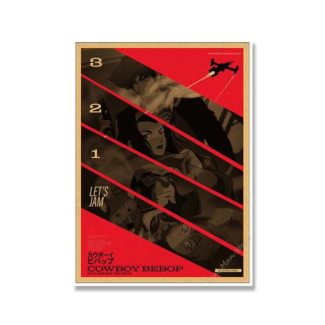 Japan Anime Posters Vintage Cowboy Creativity Posters Canvas Paintings Posters and Prints Living Home BedRoom Bar Artwork Decor No Frame