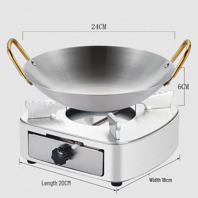 GOWKE Stainless Steel Mini Hot Pot Set 24cm