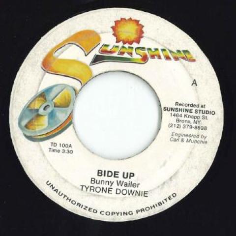 

7inch Record TYRONE DOWNIE / NATURALS - Bide Up TD100 Sunshine 1983 Jamaica Reggae, Ska & Dub Used