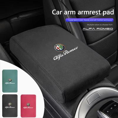 Car Armrest Mats Memory Foam Arm Rest Cushion For Giulietta Mito 159 Giulia Stelvio 156 147 Tonale Brera Disco Spider