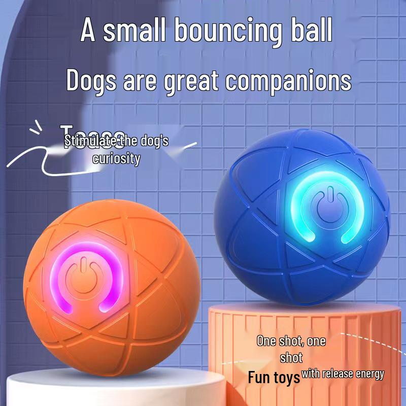 Cross-Border Pet Electric Bouncing Ball: Bite-Resistant Toy for Cat & Dog Boredom Relief