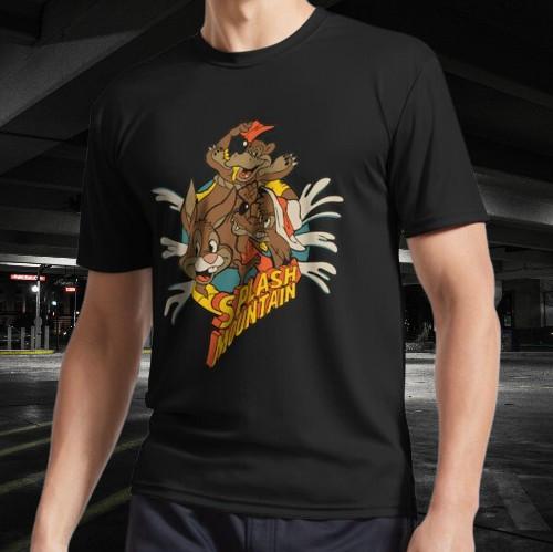 

Splash Mountain Retro Logo Active T-S - 1900s Active T-Shirt Funny Size S to 5XL 2XL