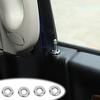 Door Lock Pin Trim Ring Decoration For Dodge RAM 1500 2010+ Chrome Accessories