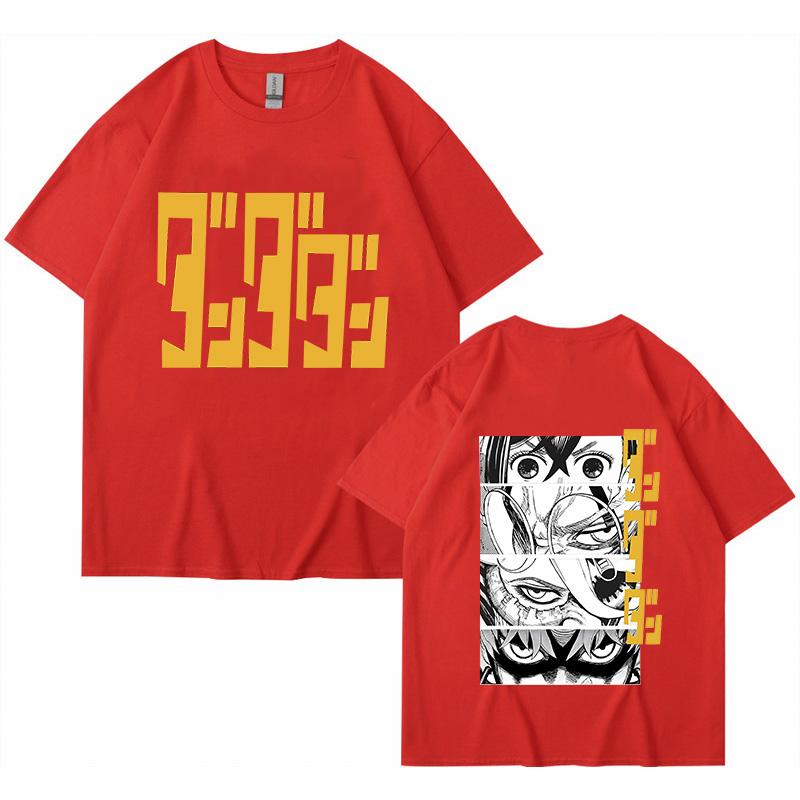 Camiseta de Algodón Dandadan Okarun Unisex Mujer Transpirable Clásica Camiseta Universitaria Años 2000 Ropa Coreana Estética Hip Hop