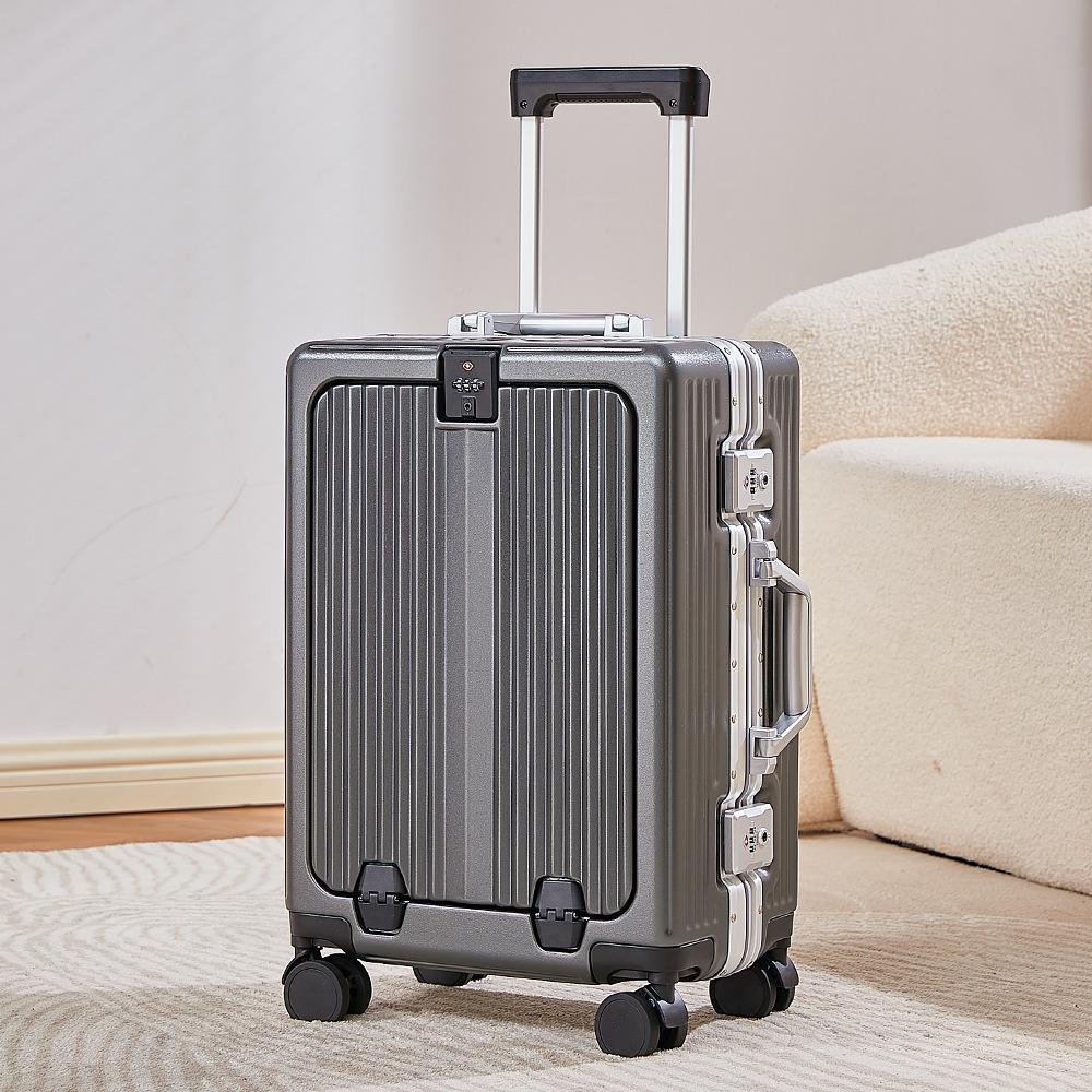 Yongsheng 20" Cabin Suitcase with Universal Wheels, Anti-Fall, 24" Optional, Front-Opening Trolley Case, Secure Lock.