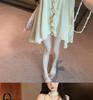 French V-Neck Ruffle Halter Camisole for Women - Sleeveless, Loose, Stylish & Slimming Top