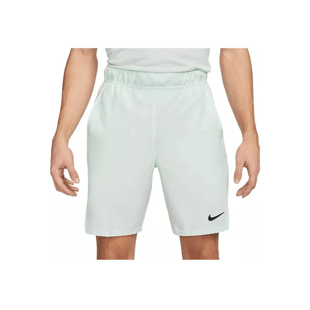 Nike Court Dri-Fit Victory Solid Color Logo Elastic Waist Straight Loose Shorts Men Bottoms Light-Green CV2545-394