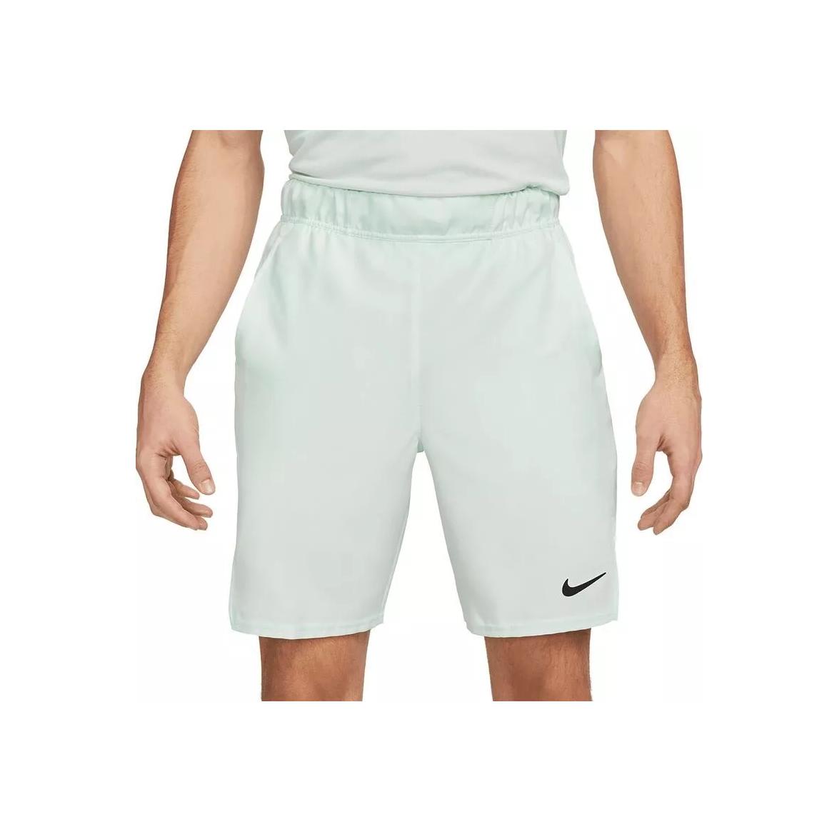 

Nike Мужские шорты Court Dri-Fit Victory с однотонным логотипом и эластичным поясом, прямые свободные, светло-зеленые CV2545-394 S