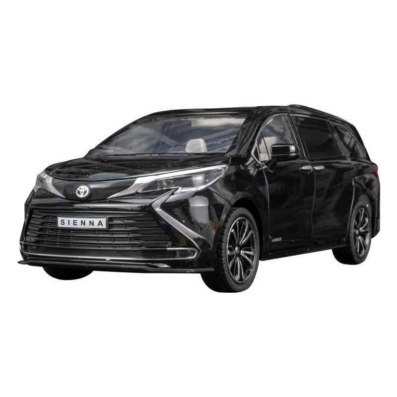 

1:24 Simulation Toyota Sienna MPV Alloy Business Car Model doors and the front hood and trunk door can also be opened чорний