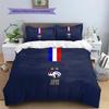 French Football Federation  Pattern Bedding Quilt Set  Home Decoration  Gift (1 * Duvet Cover + 2 * Pillowcase  Without Core)
