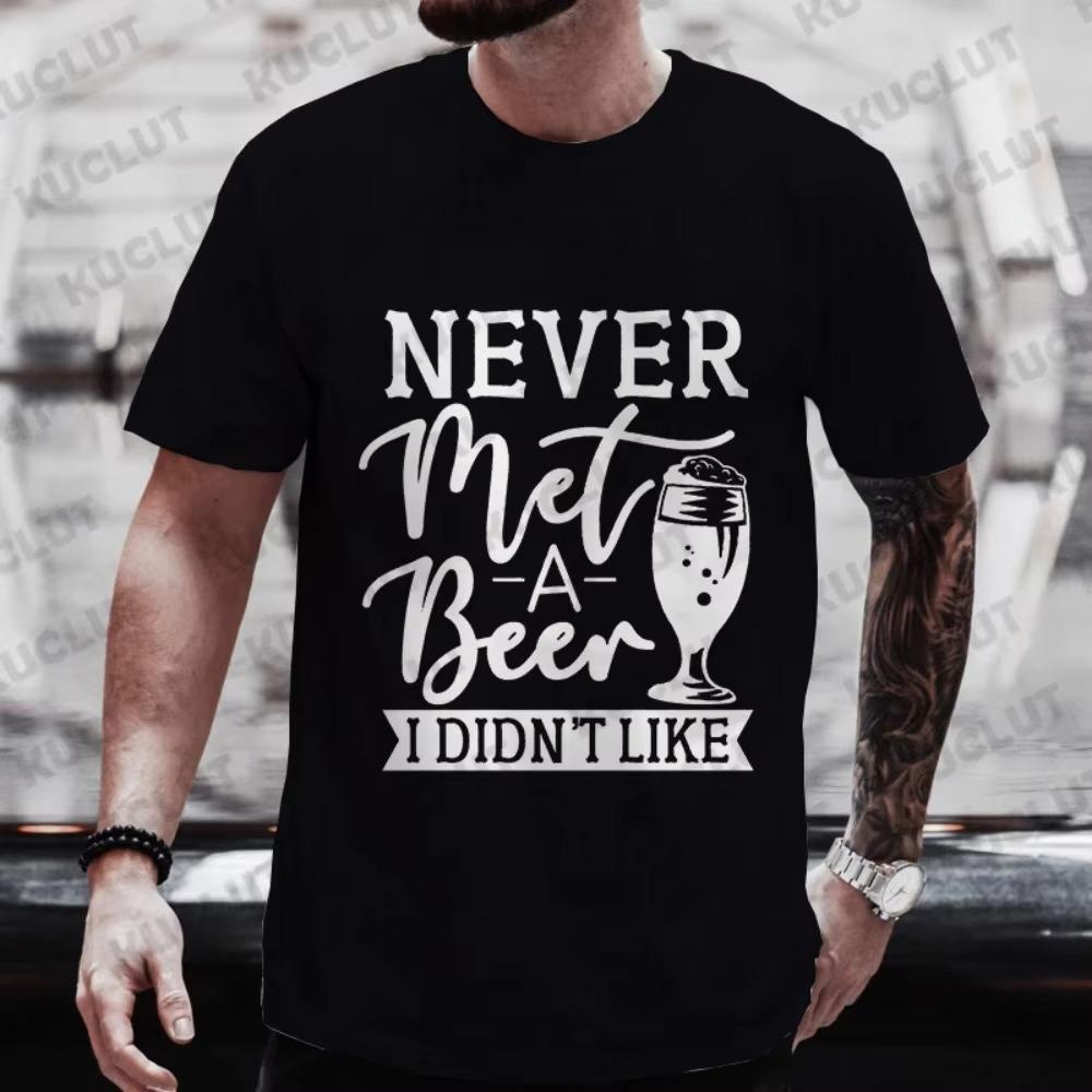 

Модные футболки с пивной графикой для мужчин, одежда Y2k 2024, уличная одежда для друзей, выпивка, вечеринка, топы с коротким рукавом XXXXXL чёрный