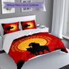 3pcs Custom Name Red Dead Redemption Bedding Set,Includes 1 Duvet Cover and 2 Pillowcases,All-season Bedroom Decor