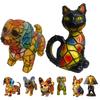 Animal Table Lamp LED Animal Bedside Table Lights Handmade Resin Sculpture Lamp Colorful Night Lighting for Nursery Bedroom Home