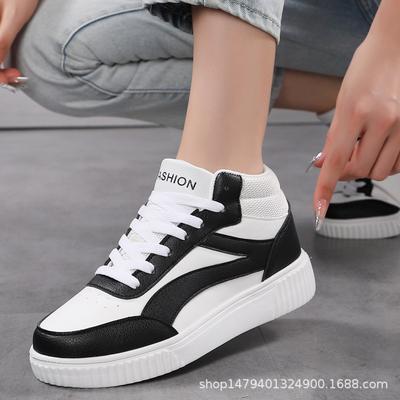 New Thick-soled Heightening Medium-top Versatile Student Board Shoes Women's Casual Sports Women's Shoes