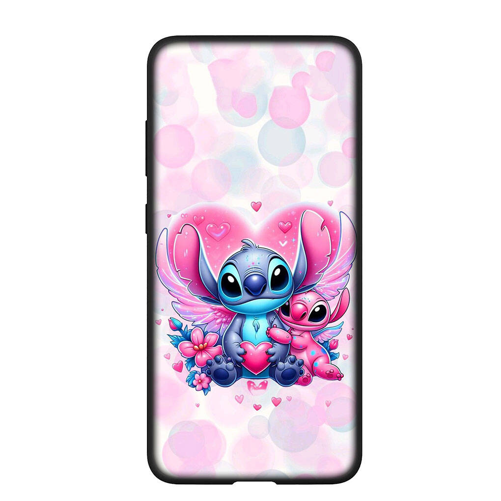 Phone Case for iPhone 17 16 15 Plus X 16E Huawei P30 P20 Lite Redmi Note 14 12 11 13 Pro Max OPPO A60 A80 A40 A18 A38 Blue Lilo Cute Stitch Pink Cover