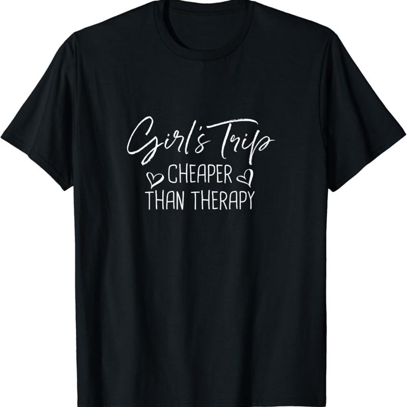 Girls Trip Cheaper than a Therapy Funny Bachelorette T Shirt S разноцветный