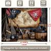 Pirate Treasure Map Tapestry - Vintage Nautical Home Decor & Party Background
