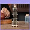 Classical Alloy Wenchang Tower Incense Burner For Home Office Decor And Spiritual Use